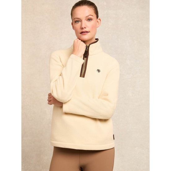 Young Ideas/Henmores - Country Fleece Quarter Zip - Cream - XS