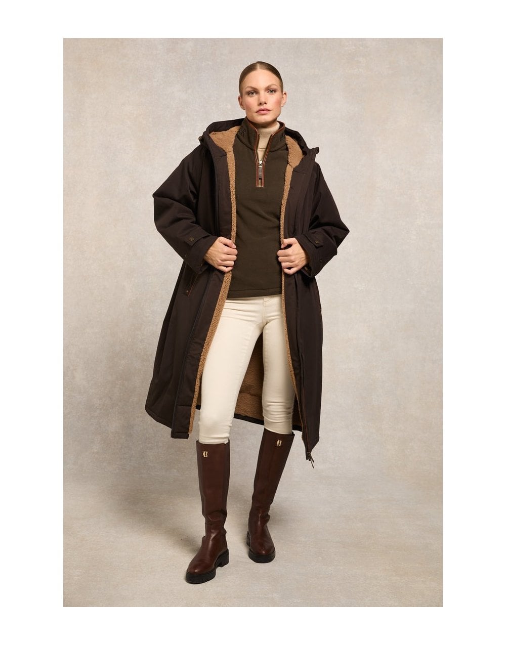 Young Ideas/Henmores - Country Fleece Quarter Zip - Ink Navy - XS