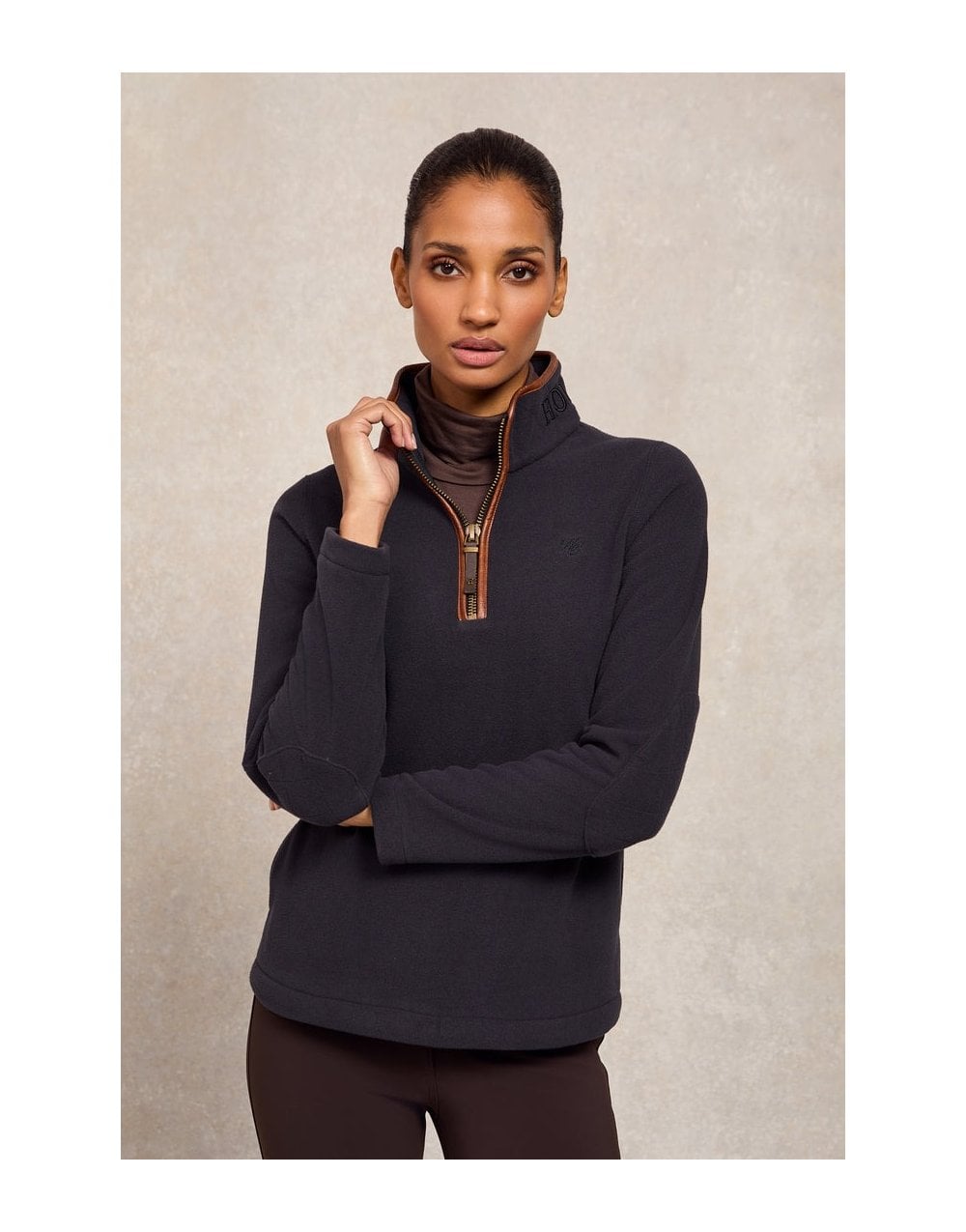 Young Ideas/Henmores - Country Fleece Quarter Zip - Cream - XS