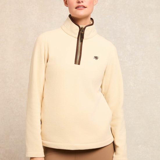 Young Ideas/Henmores - Country Fleece Quarter Zip - Cream - XS