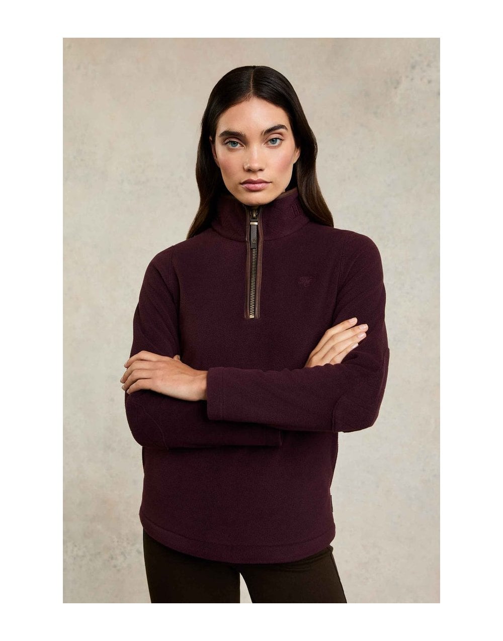 Young Ideas/Henmores - Country Fleece Quarter Zip - Cream - XS