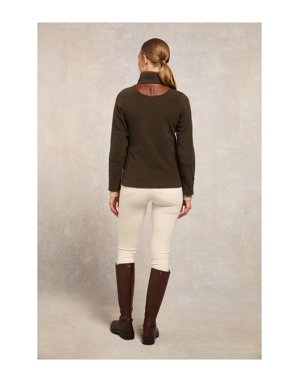 Young Ideas/Henmores - Country Fleece Quarter Zip - Khaki - XS