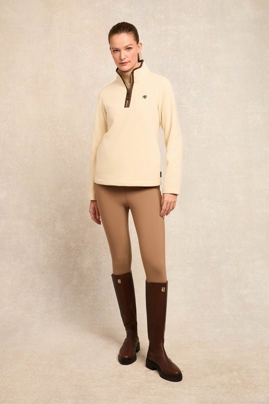 Young Ideas/Henmores - Country Fleece Quarter Zip - Cream - XS