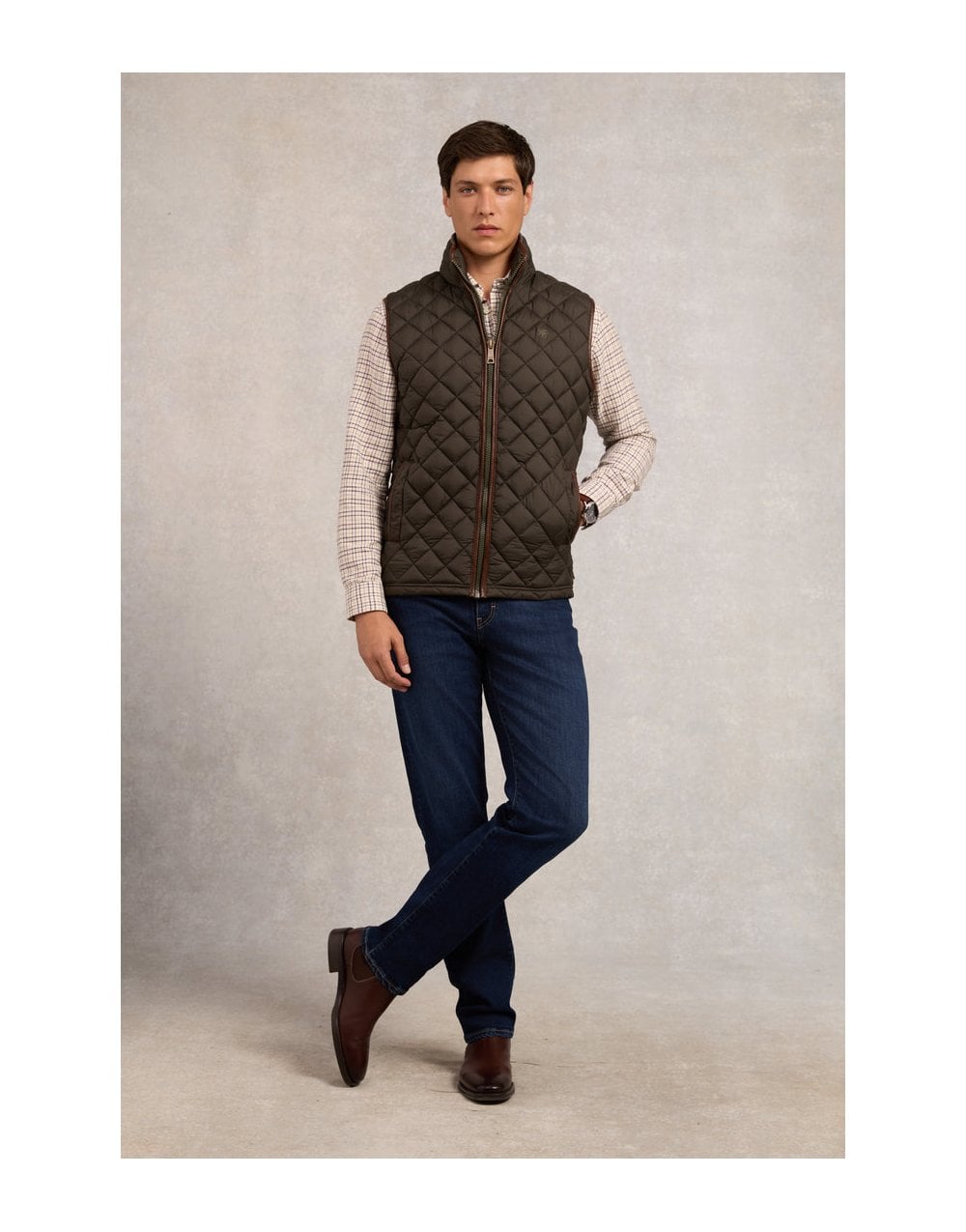 Young Ideas/Henmores - Country Quilted Gilet - Ink Navy - M