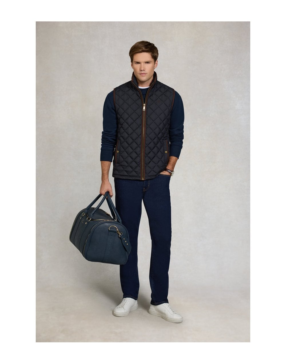 Young Ideas/Henmores - Country Quilted Gilet - Ink Navy - M