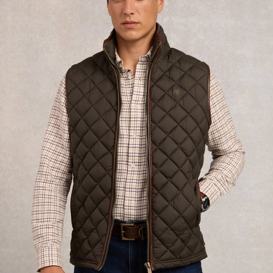 Young Ideas/Henmores - Country Quilted Gilet - Ink Navy - M