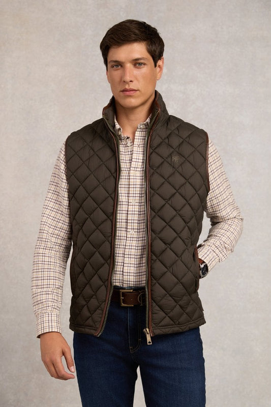 Young Ideas/Henmores - Country Quilted Gilet - Ink Navy - M