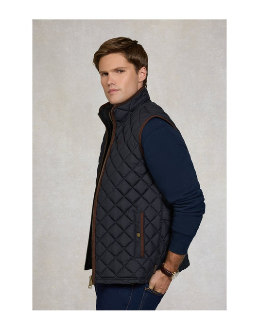 Young Ideas/Henmores - Country Quilted Gilet - Ink Navy - M