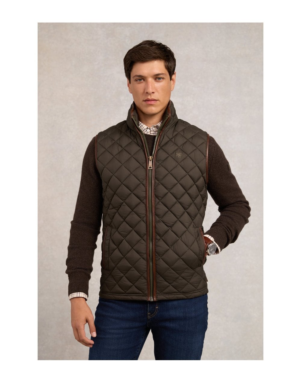 Young Ideas/Henmores - Country Quilted Gilet - Ink Navy - M