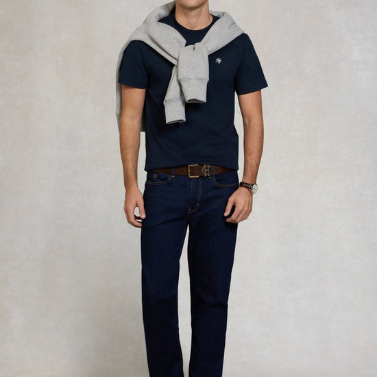 Young Ideas/Henmores - Crew Neck T-Shirt - Ink Navy - M