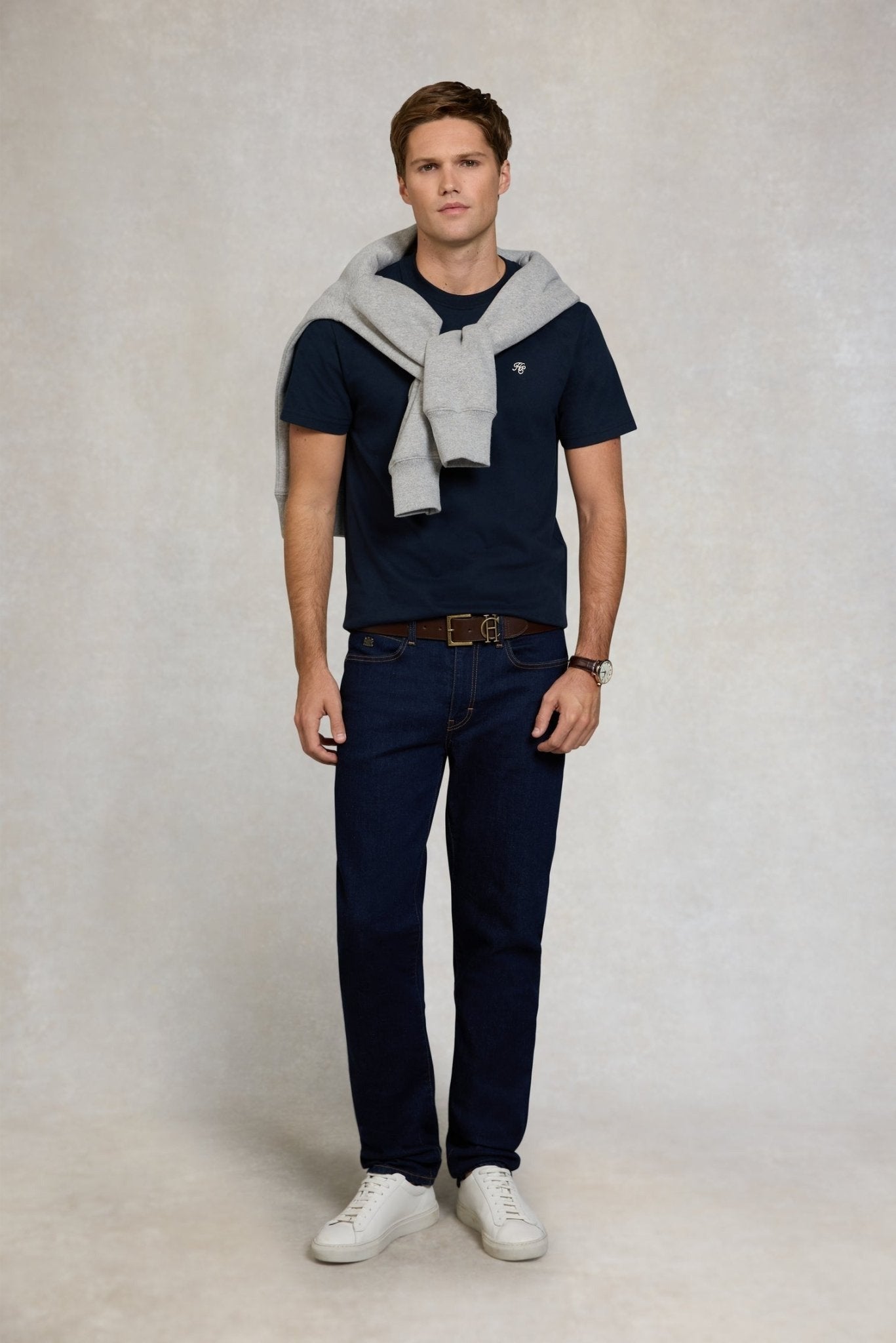 Young Ideas/Henmores - Crew Neck T-Shirt - Ink Navy - M