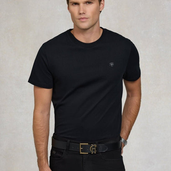 Young Ideas/Henmores - Crew Neck T-Shirt - Black - M