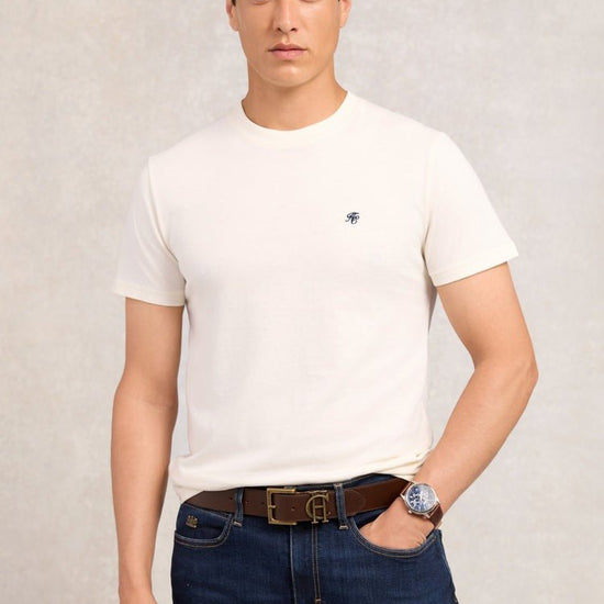 Young Ideas/Henmores - Crew Neck T-Shirt - White - M