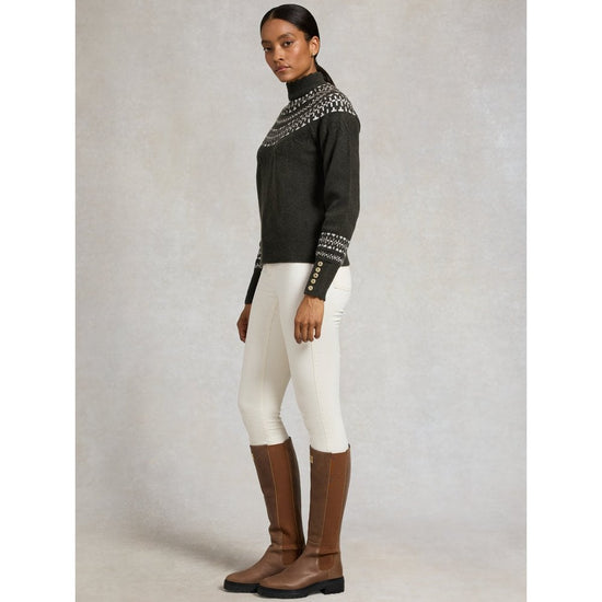 Young Ideas/Henmores - Elodie Roll Neck Knit - Forest Green - S