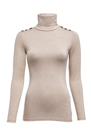 Young Ideas & Henmores - Essential Roll Neck - Oatmeal - S
