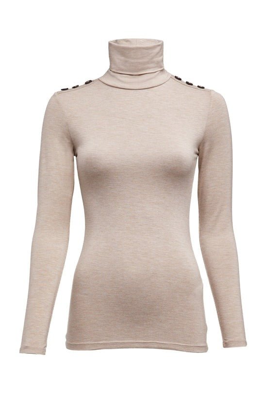 Young Ideas & Henmores - Essential Roll Neck - Oatmeal - S