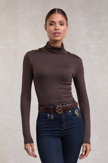 Young Ideas & Henmores - Essential Roll Neck - Coffee - S