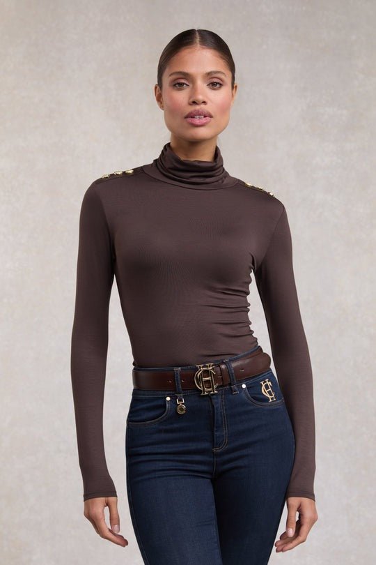 Young Ideas & Henmores - Essential Roll Neck - Coffee - S