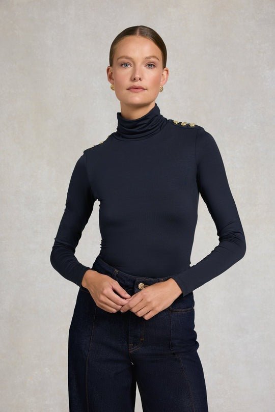 Young Ideas & Henmores - Essential Roll Neck - Black - L