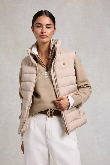 Young Ideas & Henmores - Ferncroft Padded Gilet - Putty - XS