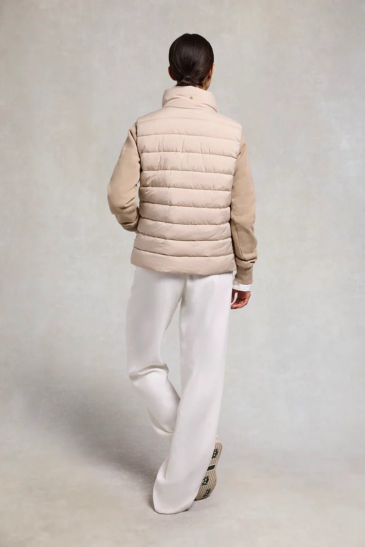 Young Ideas & Henmores - Ferncroft Padded Gilet - Putty - XS