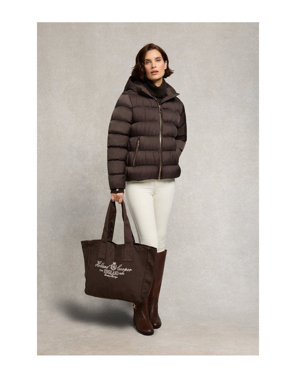 Young Ideas/Henmores - Harrow Padded Jacket - Chocolate - S