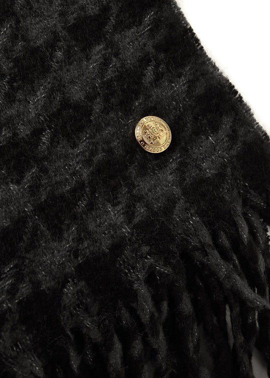 Young Ideas/Henmores - HC Chelsea Scarf - Grey Houndstooth - OS