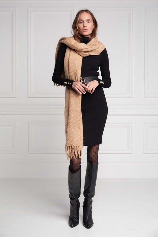 Young Ideas/Henmores - HC Chelsea Scarf - Grey Houndstooth - OS