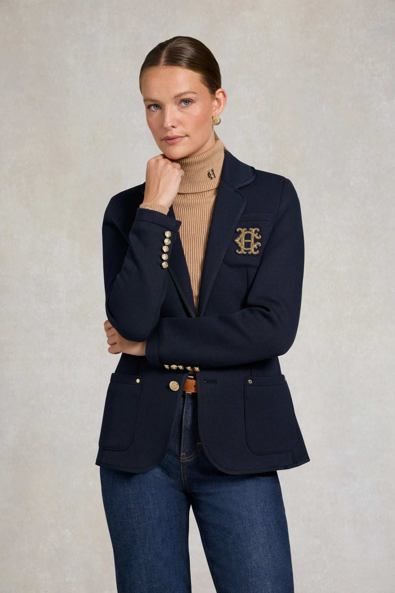 Young Ideas & Henmores - Henley Blazer - Navy/Navy - S
