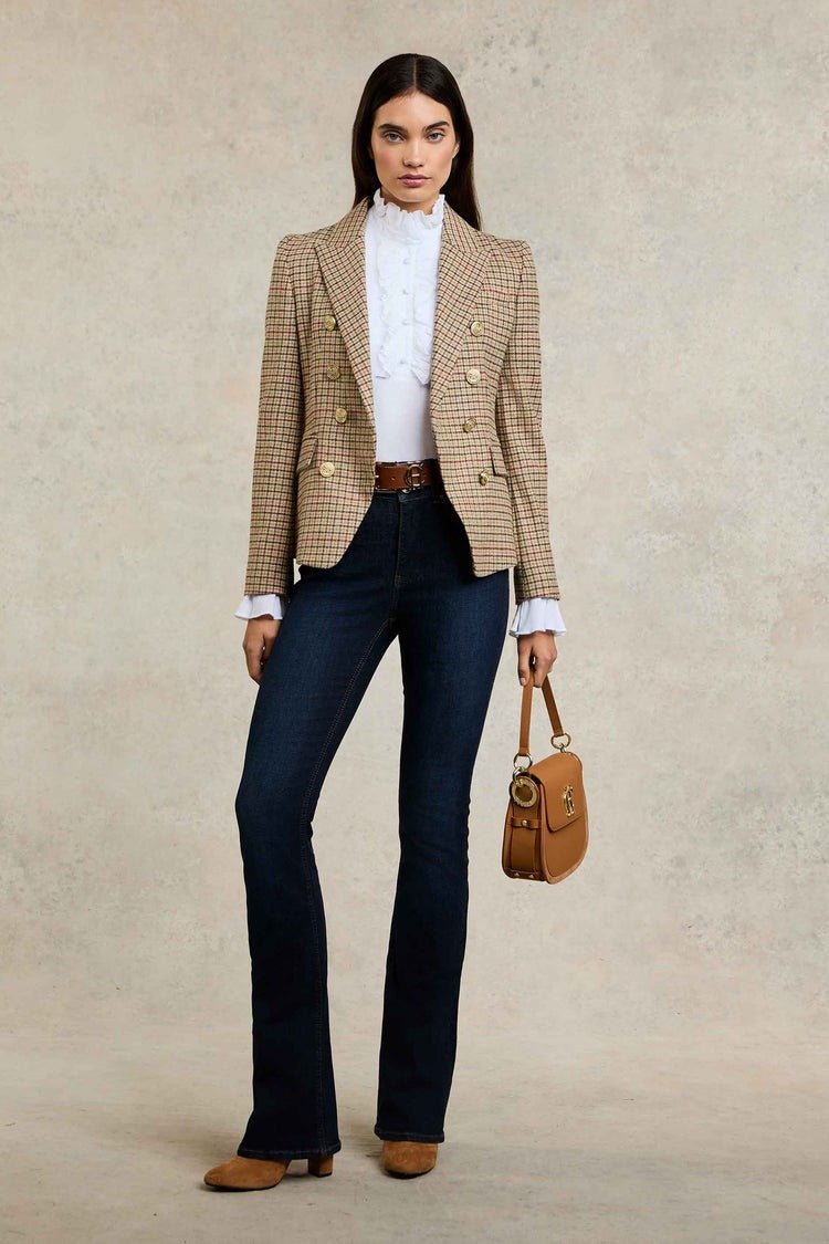 Young Ideas/Henmores - High Rise Flared Jean - Deep Indigo - 10S