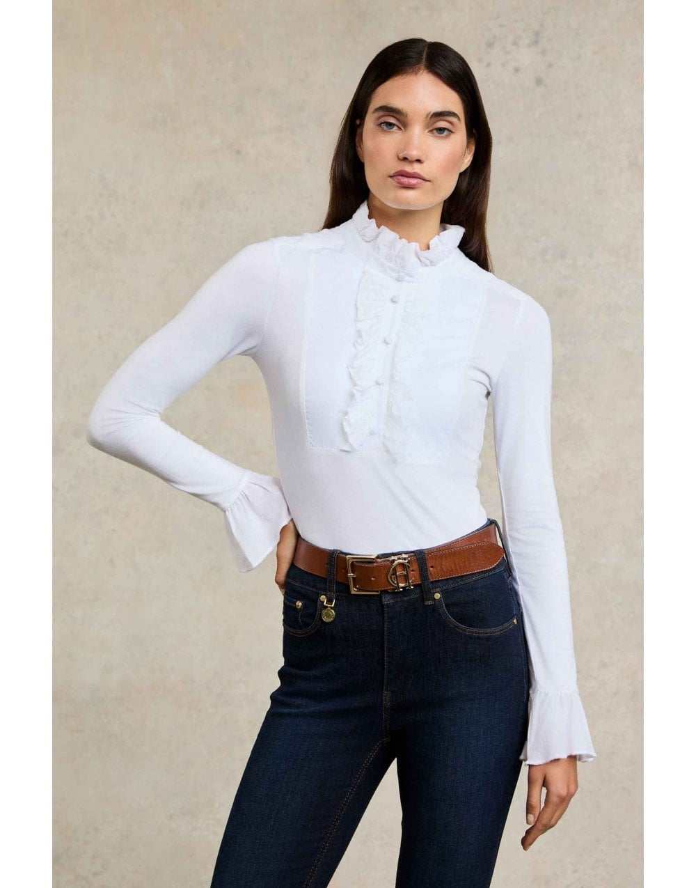 Young Ideas/Henmores - High Rise Flared Jean - Deep Indigo - 10S