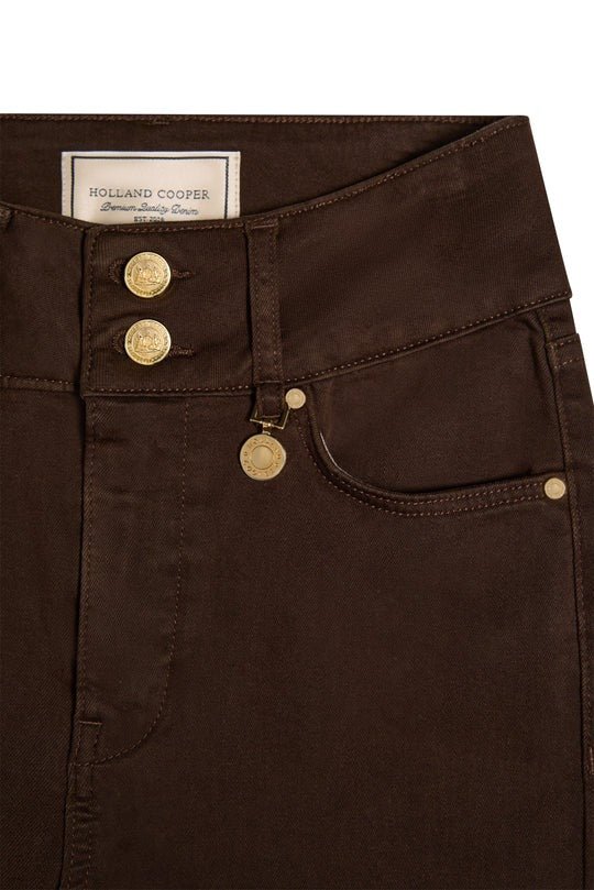 Young Ideas & Henmores -High Rise Flared Jean -Oatmeal -14S