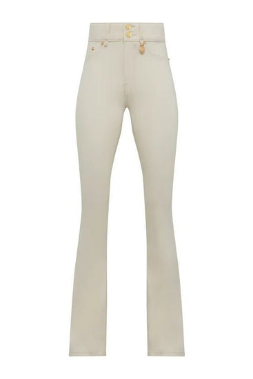 Young Ideas & Henmores -High Rise Flared Jean -Oatmeal -14S
