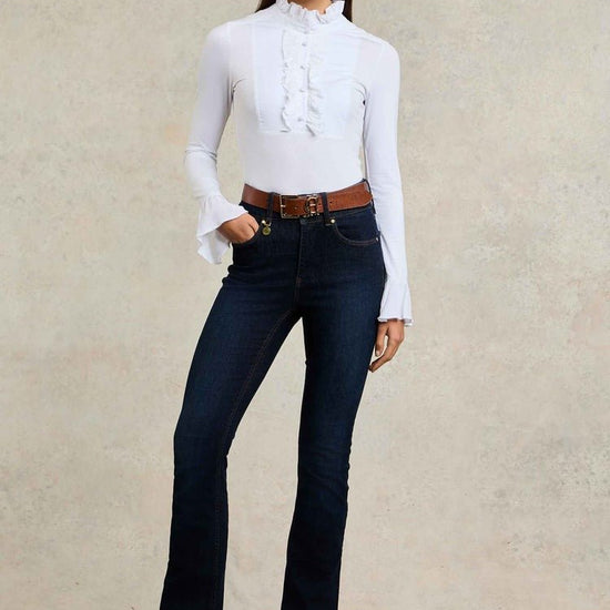 Young Ideas/Henmores - High Rise Flared Jean - Deep Indigo - 10S