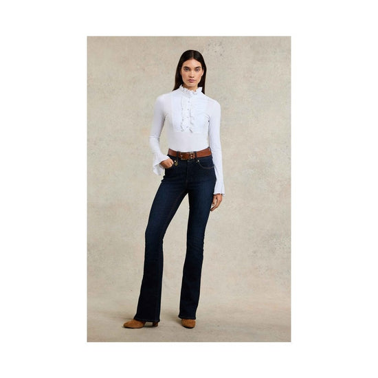 Young Ideas/Henmores - High Rise Flared Jean - Deep Indigo - 10S