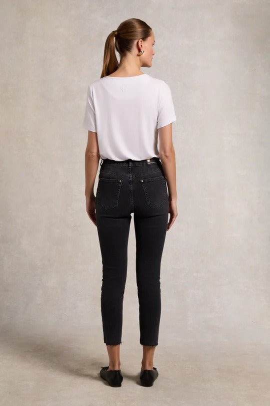Young Ideas & Henmores - High Rise Slim Jean - Washed Black - 10R