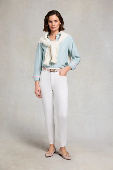 Young Ideas & Henmores - High Rise Slim Jean - White - 10R