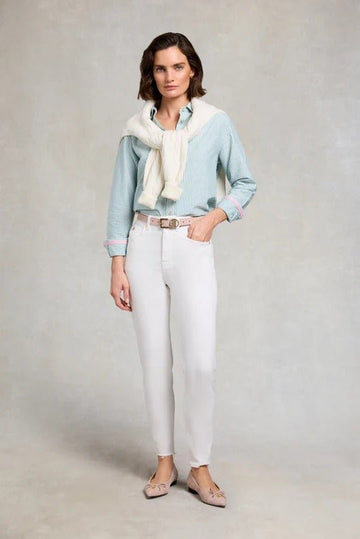 Young Ideas & Henmores - High Rise Slim Jean - White - 10R