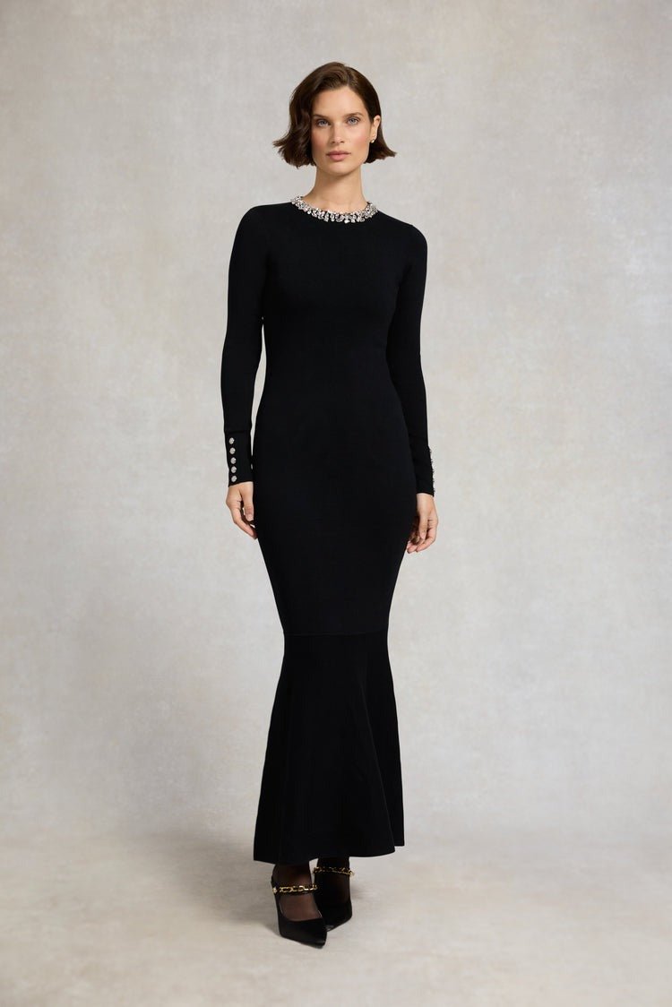 Young Ideas/Henmores - Isabelle Maxi Dress - Black - L/S
