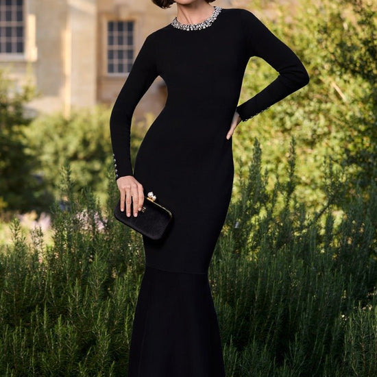 Young Ideas/Henmores - Isabelle Maxi Dress - Black - L/S