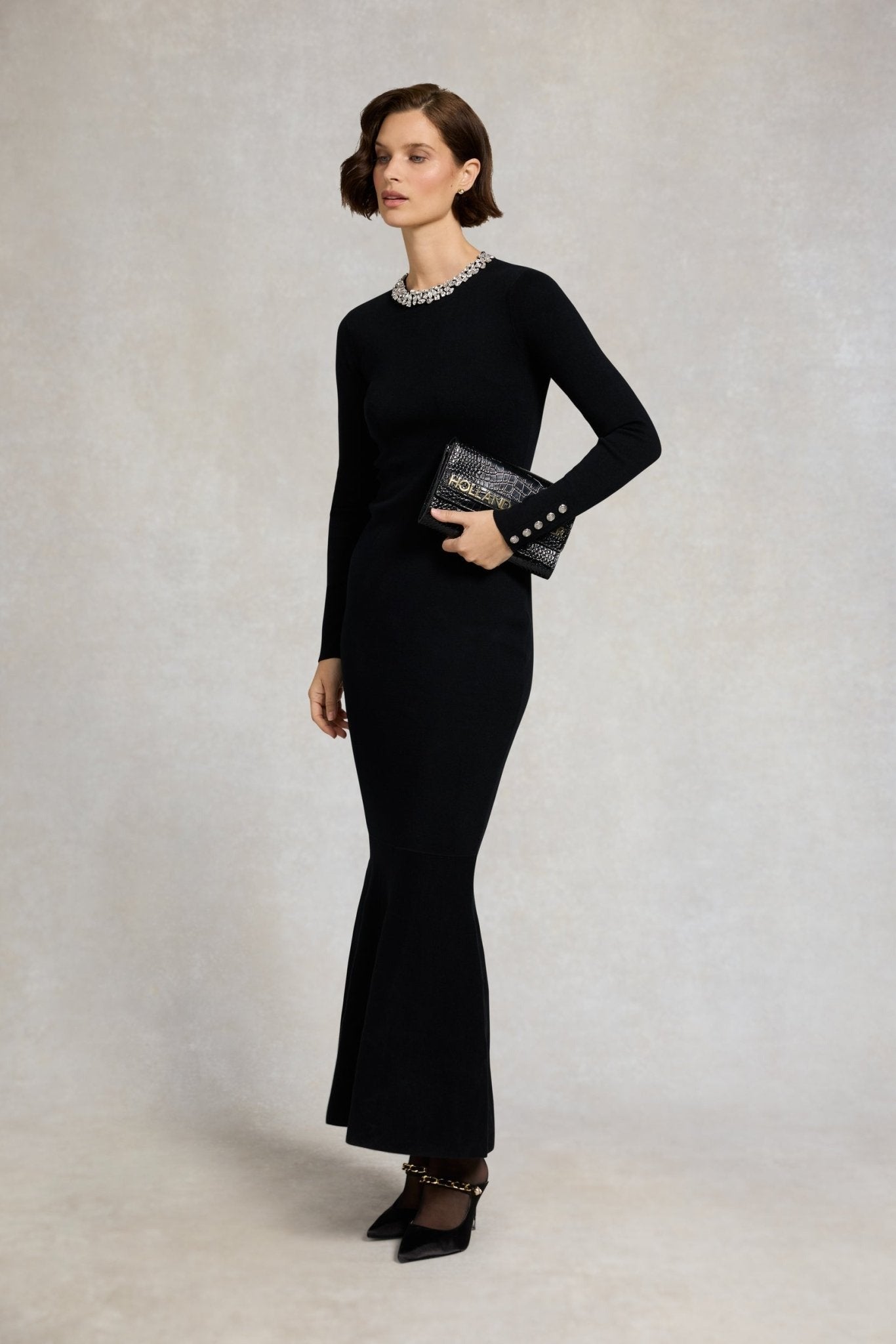 Young Ideas/Henmores - Isabelle Maxi Dress - Black - L/S