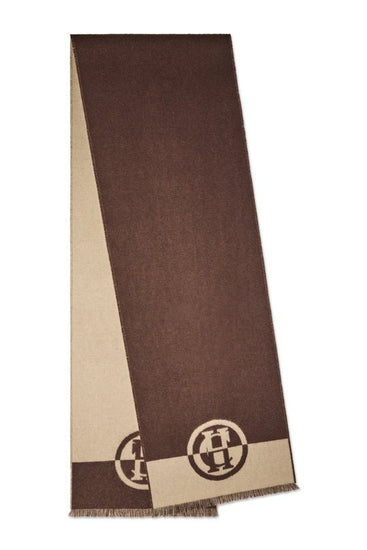 Young Ideas/Henmores - Jacquard Scarf - Chocolate Taupe - OS