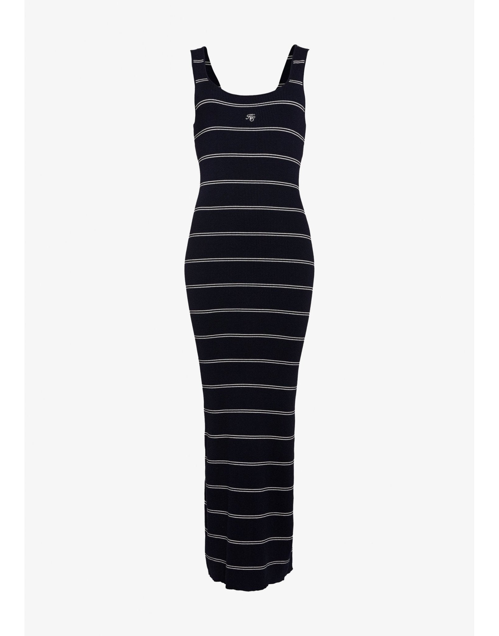 Young Ideas/Henmores - Juliet Knit Maxi Dress - Ink Navy Stripe - XS