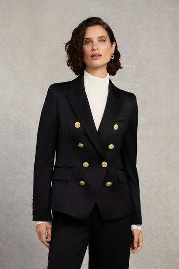 Young Ideas/Henmores - Knightsbridge Blazer - Black Barathea - 8