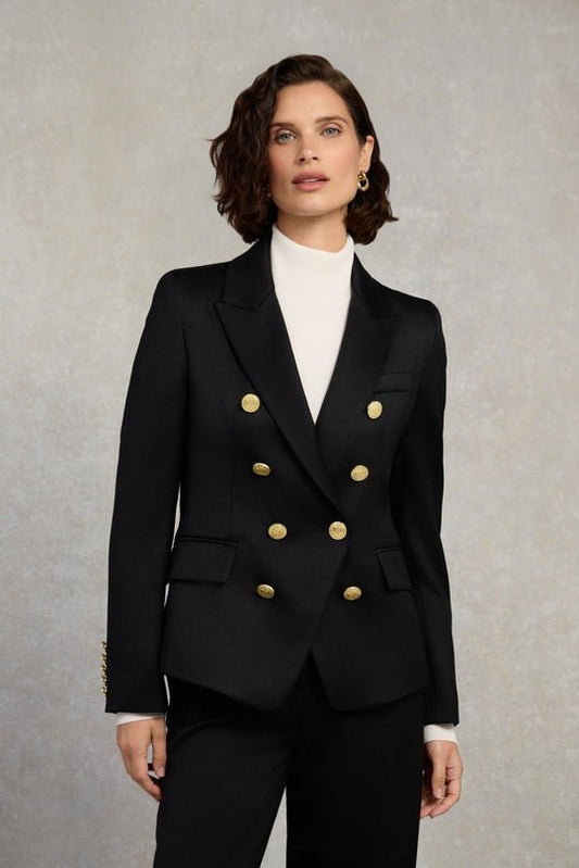 Young Ideas/Henmores - Knightsbridge Blazer - Black Barathea - 8