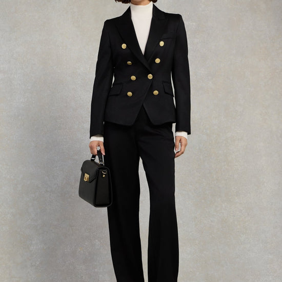 Young Ideas/Henmores - Knightsbridge Blazer - Black Barathea - 8