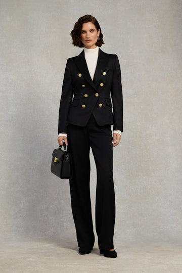 Young Ideas/Henmores - Knightsbridge Blazer - Black Barathea - 8