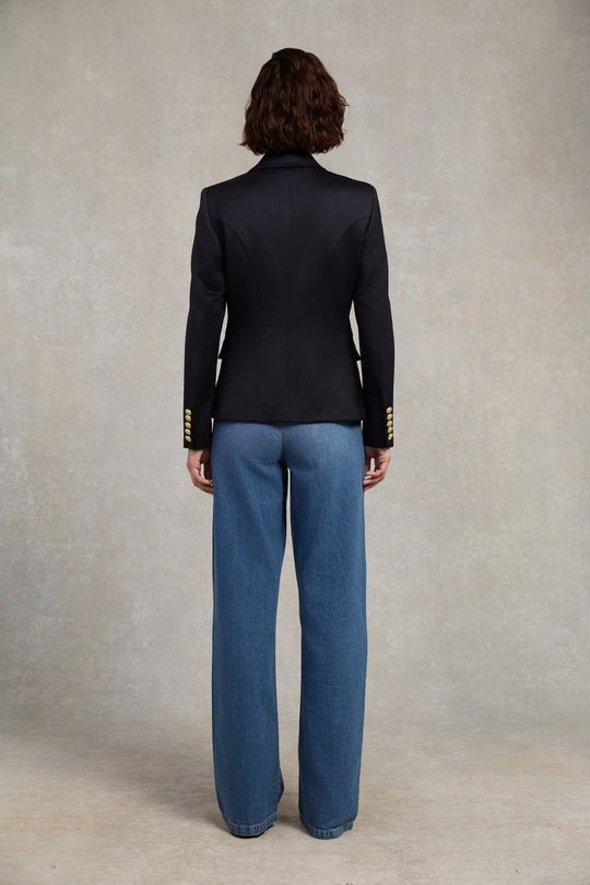 Young Ideas/Henmores - Knightsbridge Blazer - Navy Barathea - 8