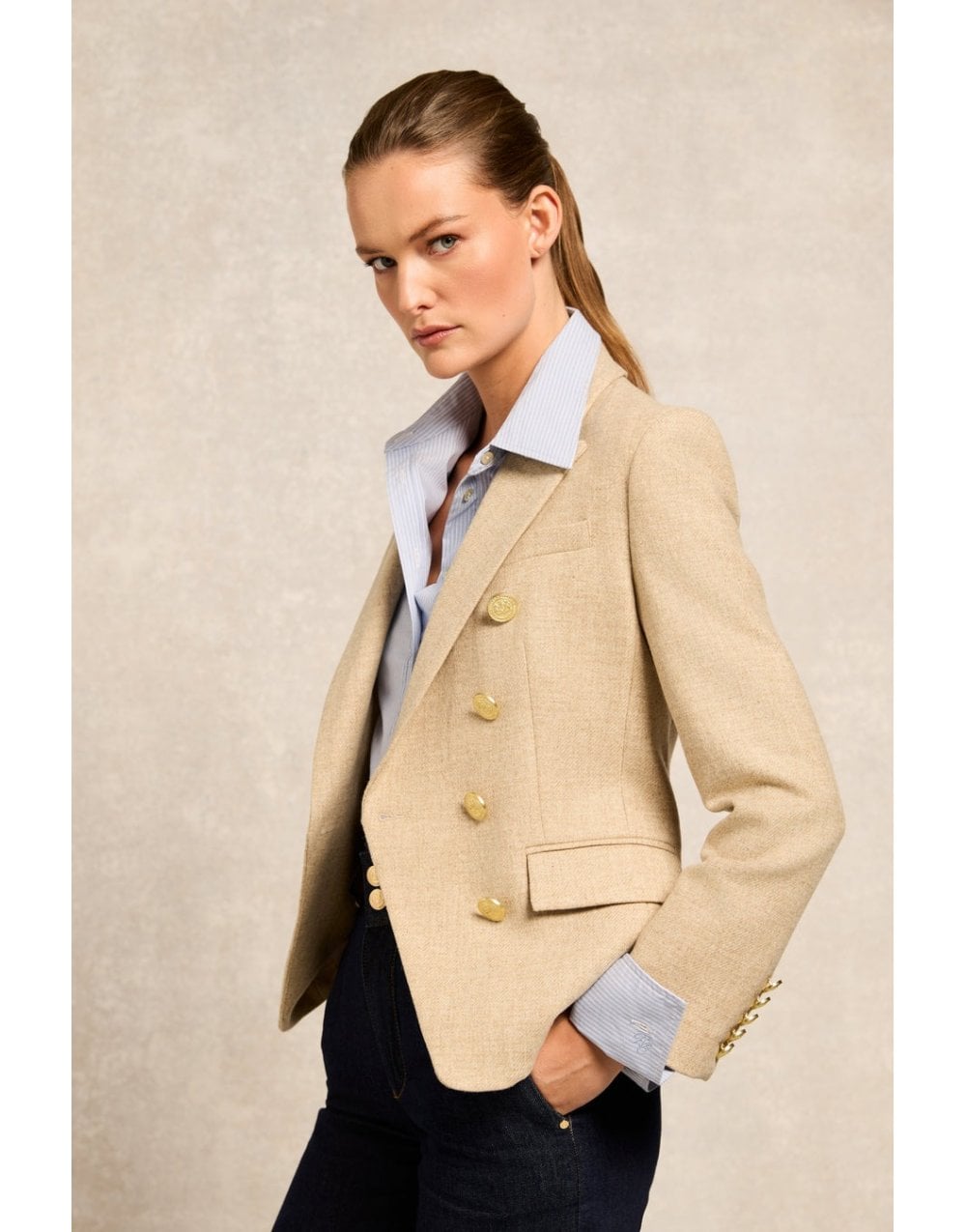 Young Ideas/Henmores - Knightsbridge Blazer - Black Barathea - 8