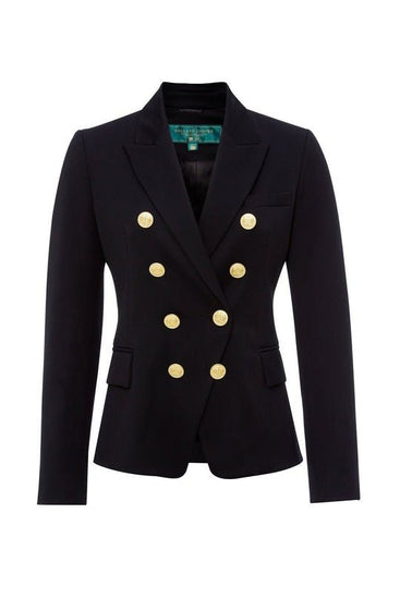Young Ideas/Henmores - Knightsbridge Blazer - Black Barathea - 8